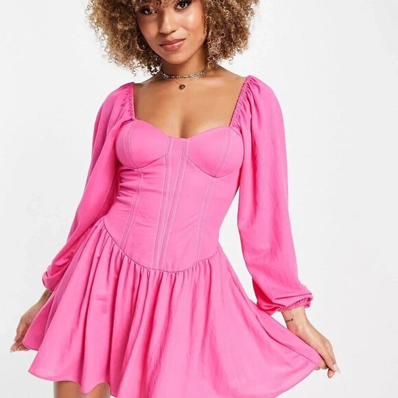 ASOS Pink Mini Dress - Picture 1 of 8